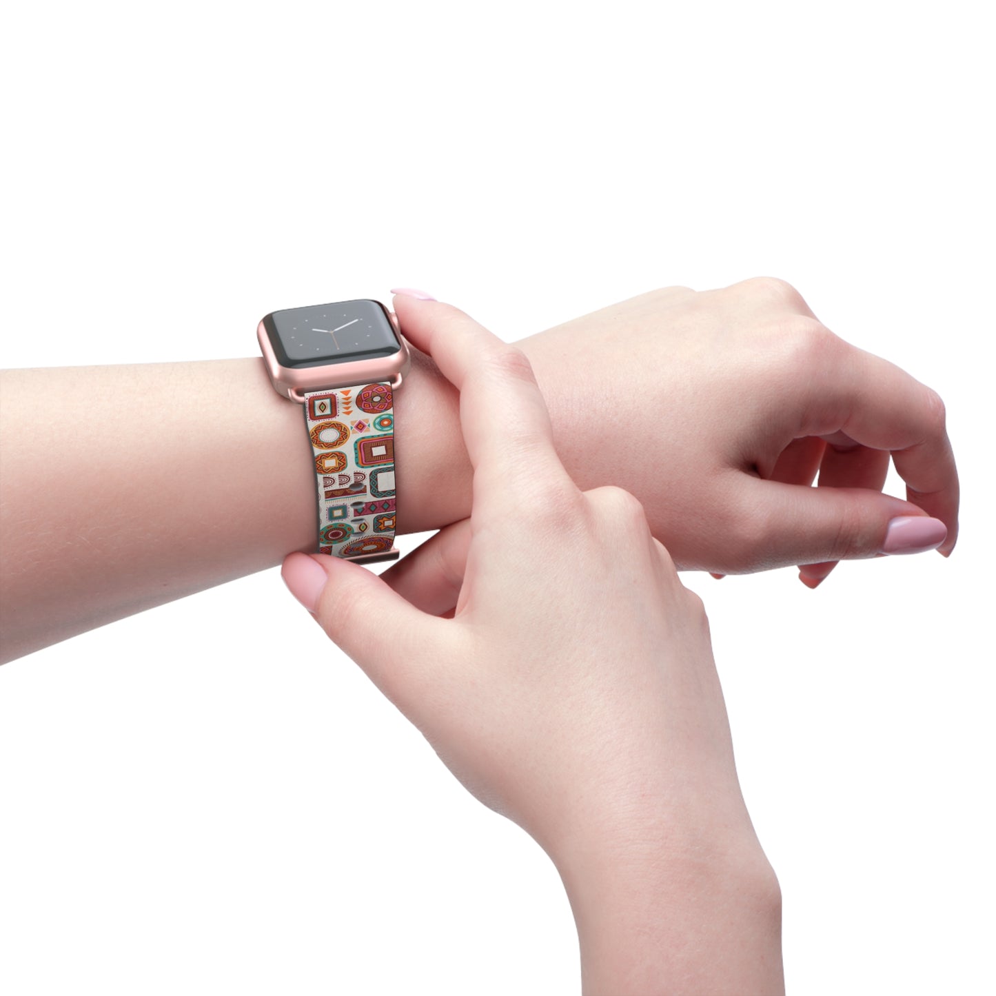 Colorful Geometric Watch Band for Trendy Style