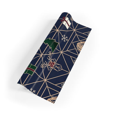 Festive Christmas Gift Wrapping Paper Roll - Holiday Designs