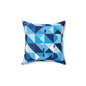 Geometric Blue Mosaic Pillow — Modern Abstract Decorative Throw Pillow (free shipping)