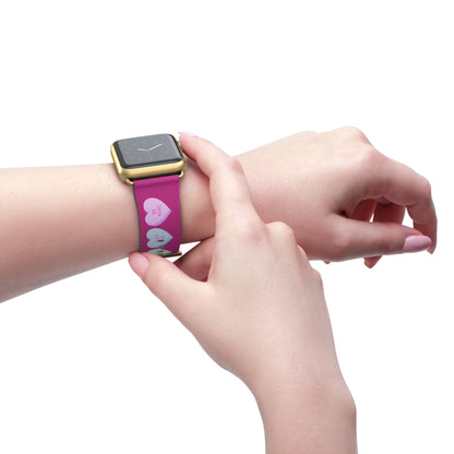 Colorful Valentine’s Day candy Hearts Watch Band - Cute, Adjustable Strap for All Occasions