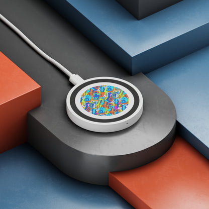 Wireless Charging Pad — Colorful Geometric Pattern Qi Charger (free shipping)