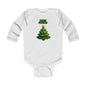 Infant Bodysuit - "Merry Christmas" Cute Baby Christmas Tree Long Sleeve Onesie