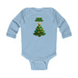 Infant Bodysuit - "Merry Christmas" Cute Baby Christmas Tree Long Sleeve Onesie