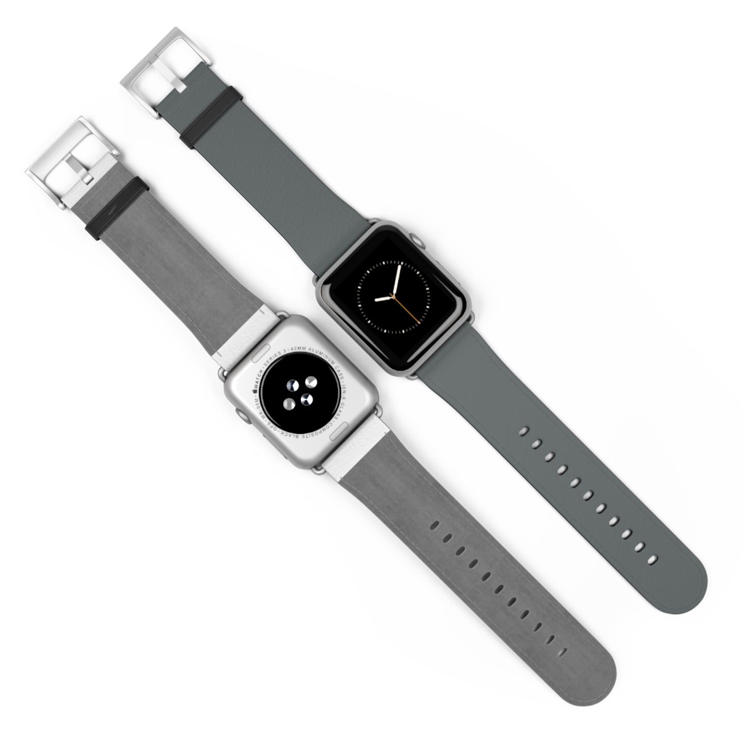 Stylish Gray Silicone Watch Band for Apple Watch - Modern & Comfortable Design