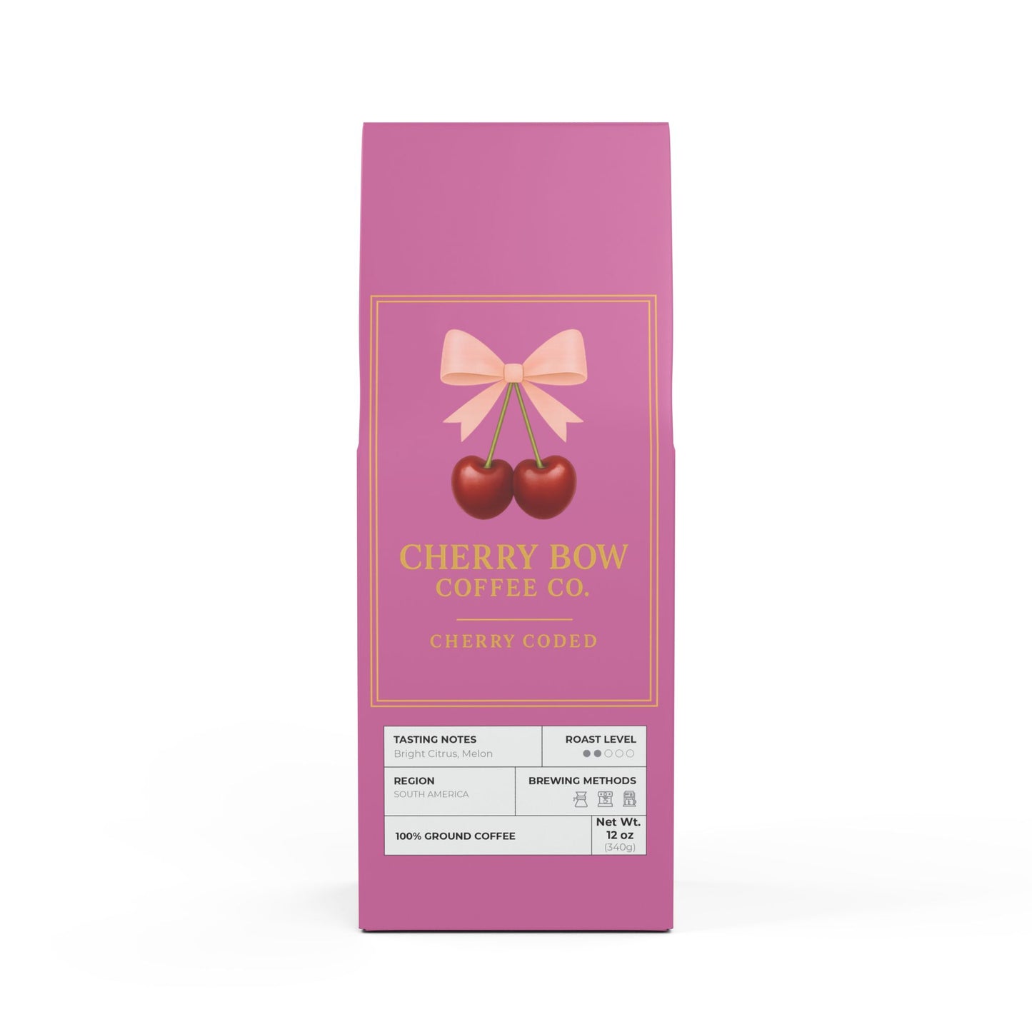 Cherry Bow Coffee Co. Colombia Single Origin Coffee (Light-Medium Roast)