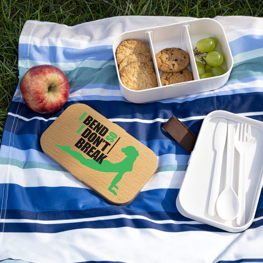 Yoga Bento Lunch Box - "I Bend, Don't Break"