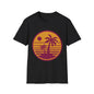 Retro Palm Sunset T-Shirt — Vintage Beach Palm Tree Tee