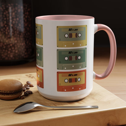 Retro Cassette Tape Coffee Mug – 80s & 90s Vintage Music Accent Mug