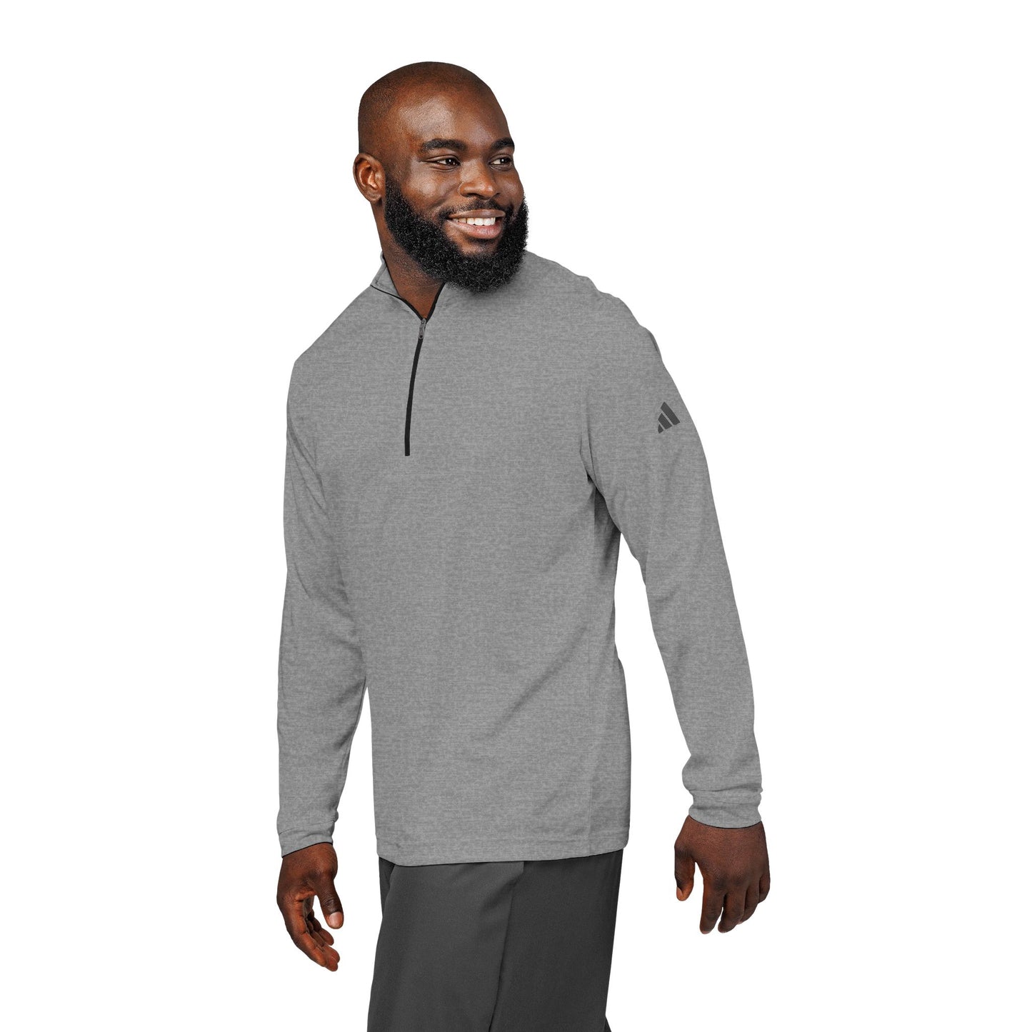 Embroidered Quarter-Zip Pullover — adidas® Performance Top