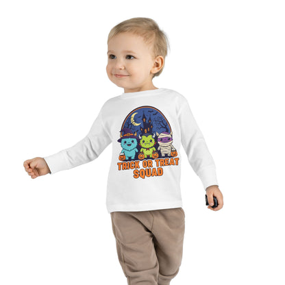 Toddler Halloween Long Sleeve Tee - Trick or Treat Squad, Cute Kids Shirt, Halloween Costume Tee, Toddler Fall Apparel, Kids Halloween [...]