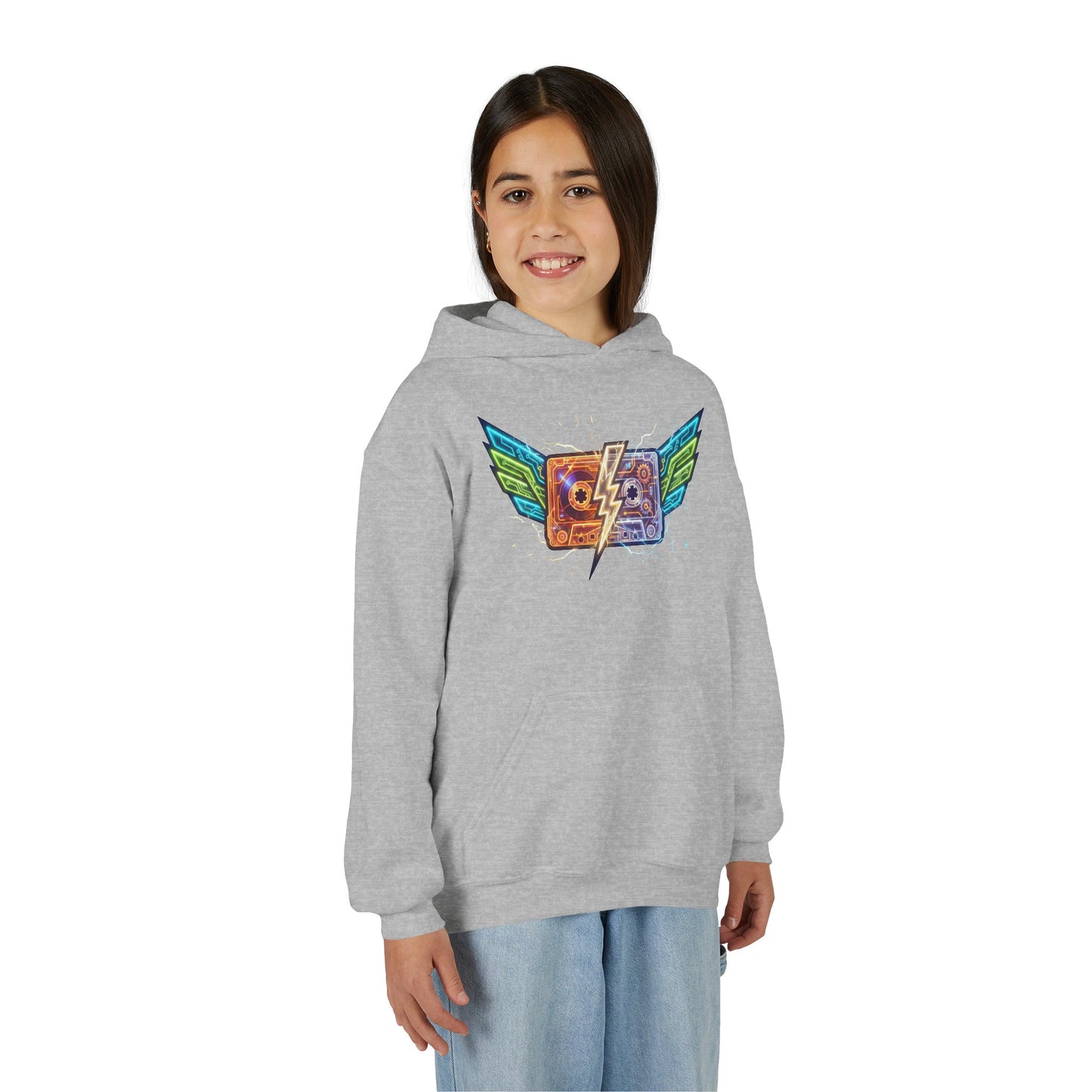 Youth Retro Cassette Wings Hoodie