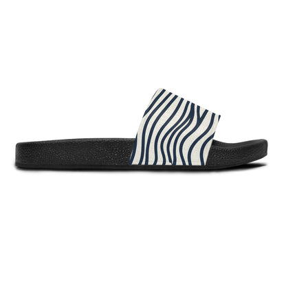 Women's Slide Sandals Minimalist Wavy Stripes / Organic Lines