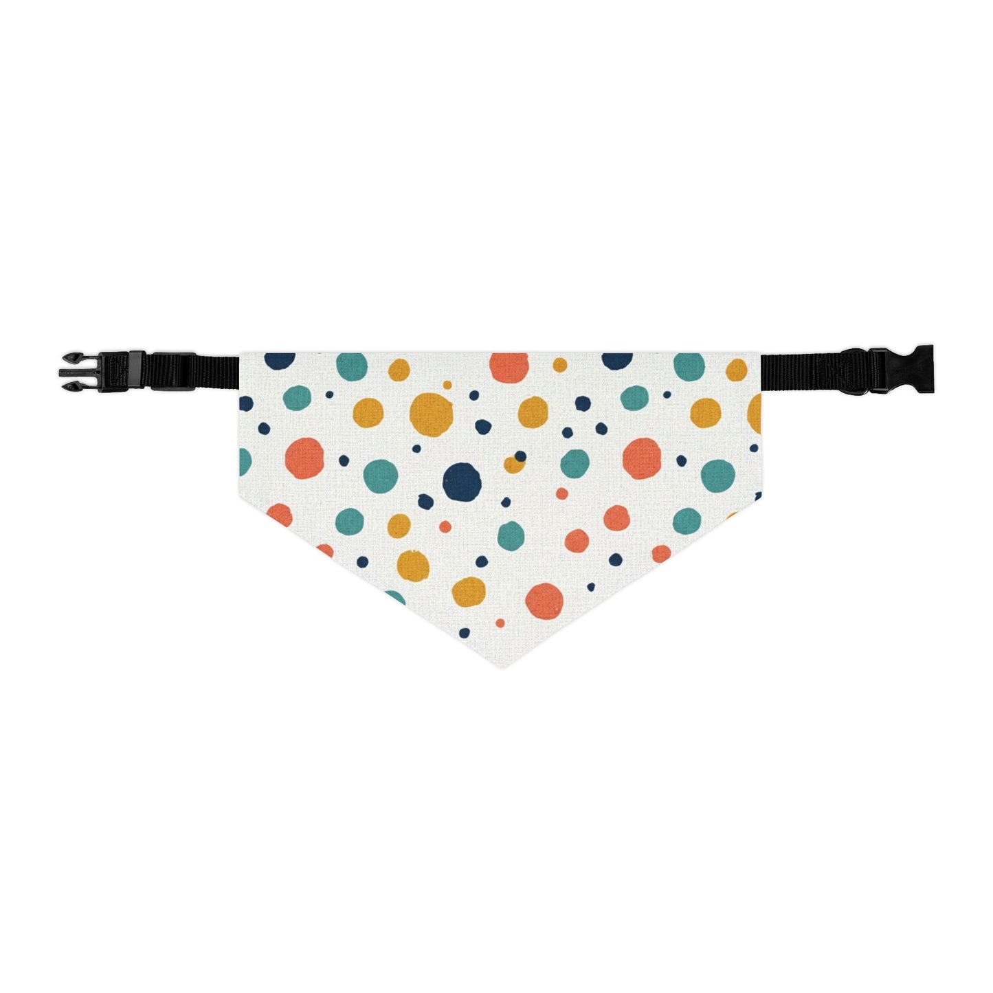 Colorful Polka Dot Pet Bandana Collar - Fun & Stylish Accessory for Dogs