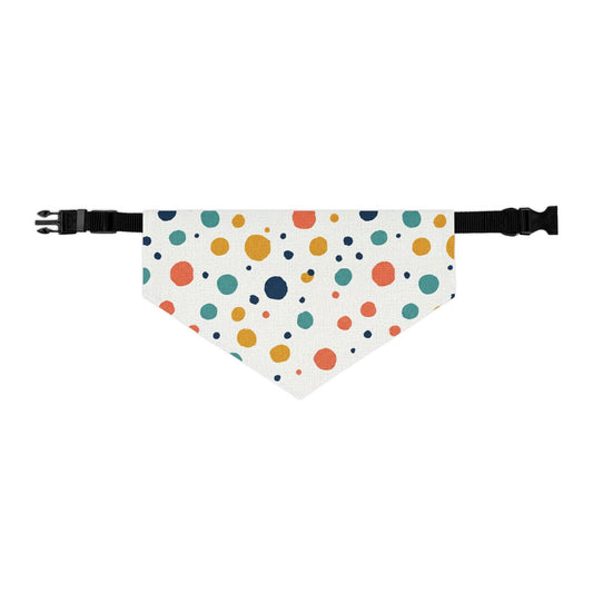 Colorful Polka Dot Pet Bandana Collar - Fun & Stylish Accessory for Dogs