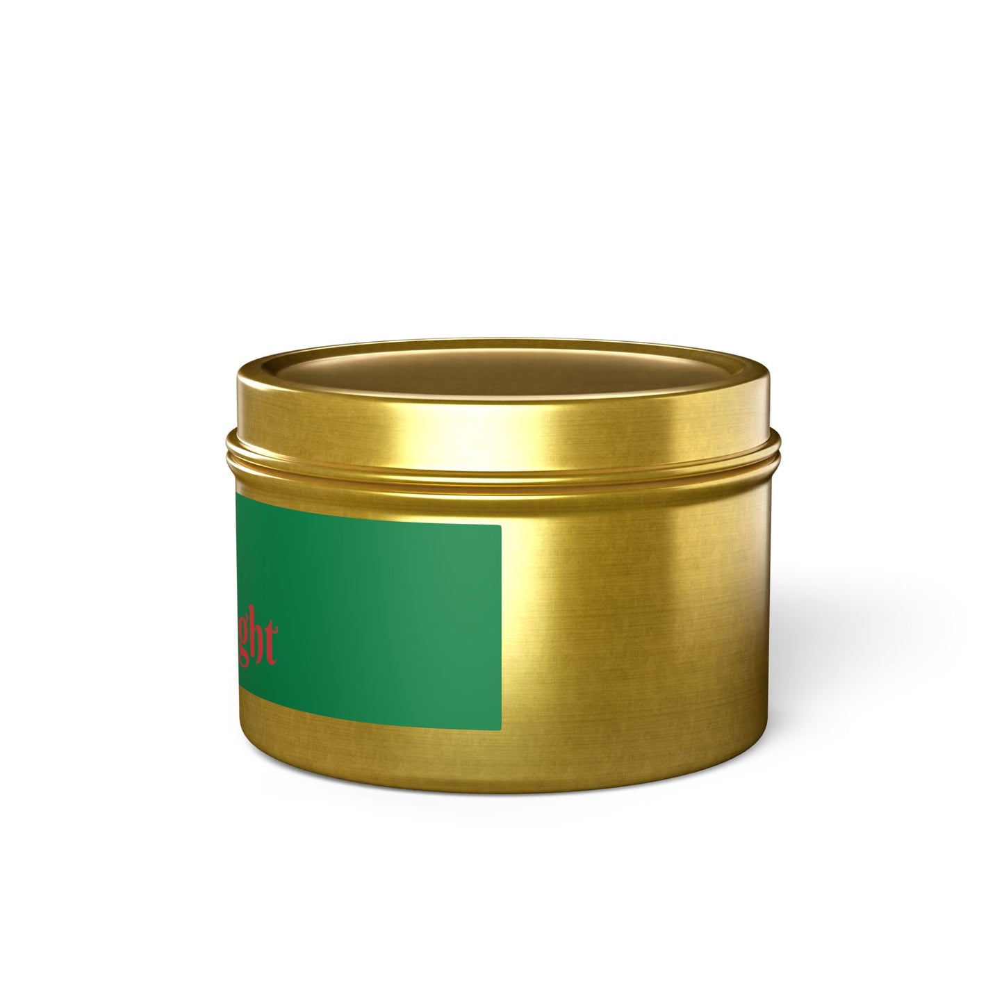 Merry & Bright Christmas eco-friendly Tin Candle — Holiday Scented Soy Candle- the give back candle collection