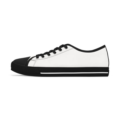 Classic White Low-Top Sneakers — Women’s Casual Canvas Shoes