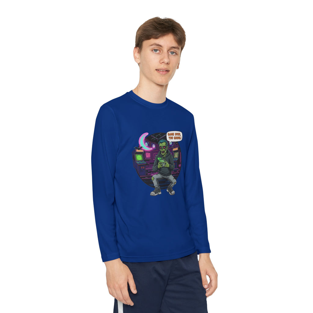 Youth Long Sleeve Tee, Gamer Shirt, Kids Graphic Tee, Halloween Costume Top, Fun Kids Apparel, Birthday Gift for Boys