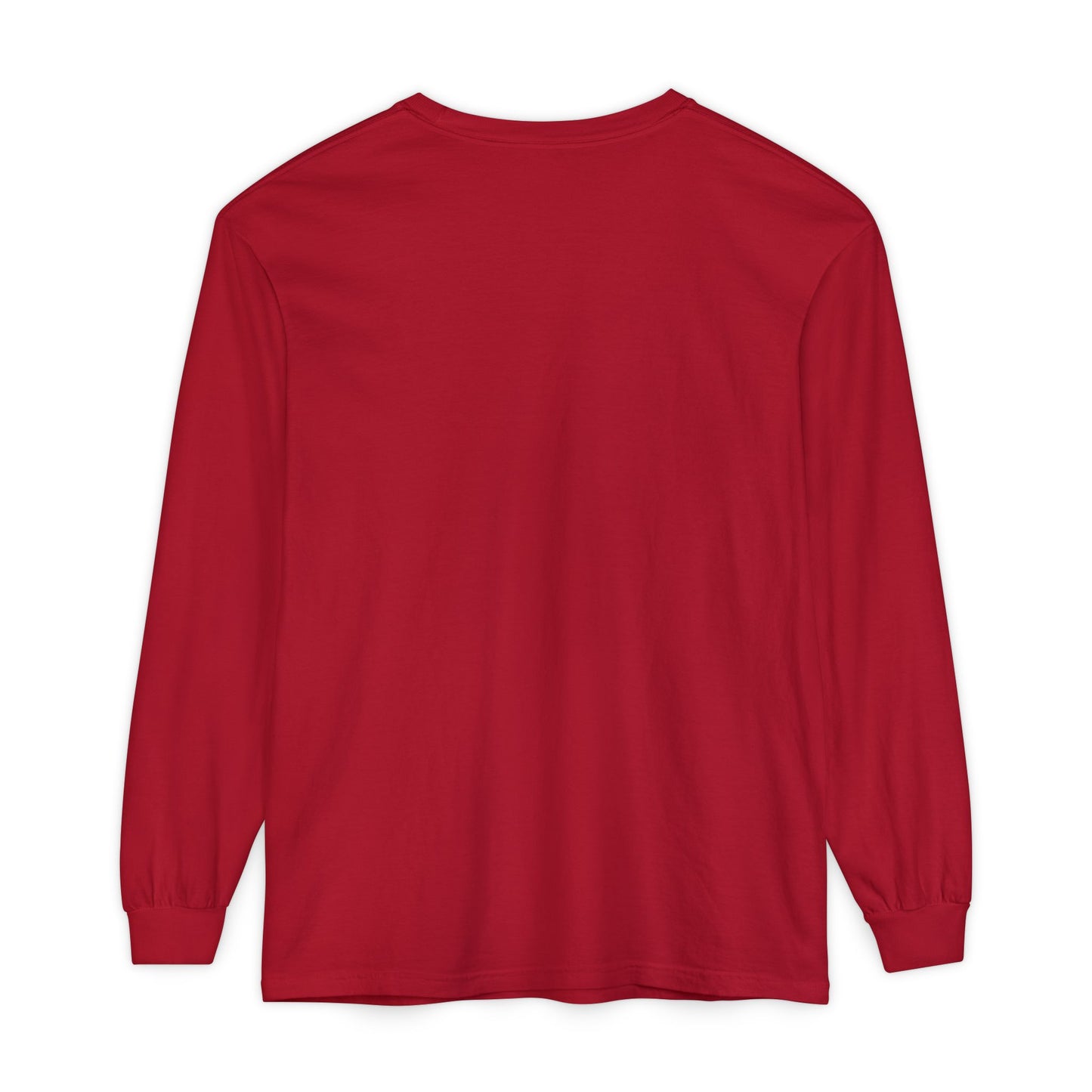 Women’s Vibrant red Garment-Dyed Long Sleeve T-Shirt for Every Occasion