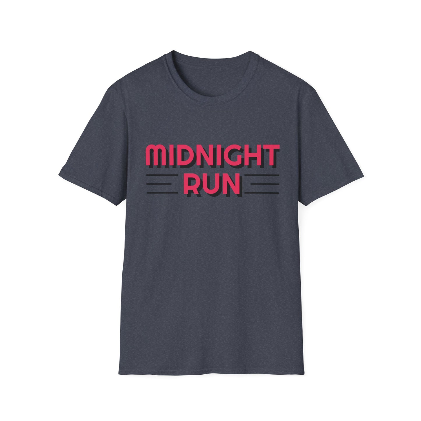 Midnight Run T-Shirt — Retro Pink Track Graphic Tee