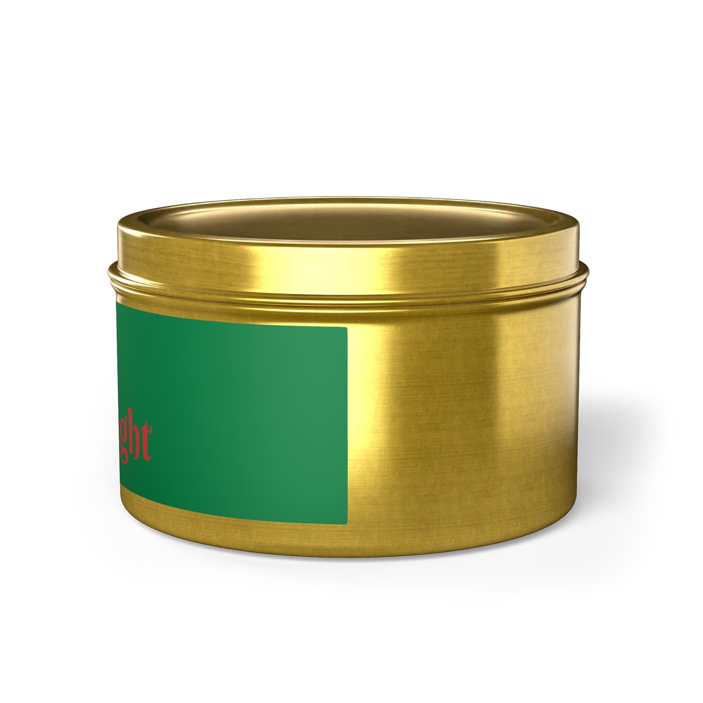 Merry & Bright Christmas eco-friendly Tin Candle — Holiday Scented Soy Candle- the give back candle collection