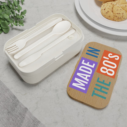 Retro 80's Bento Lunch Box - Fun & Functional Meal Prep Container