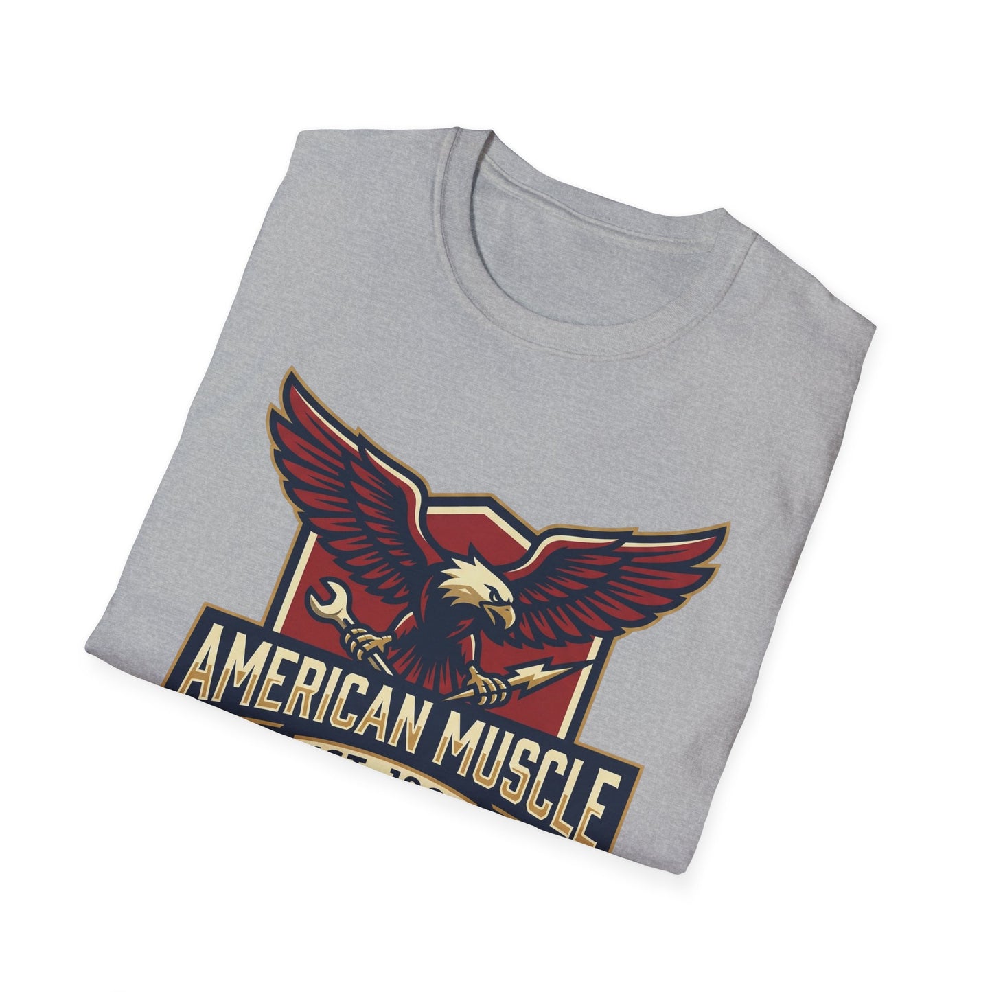 American Muscle Eagle T-Shirt — Vintage V8 Car Lover Tee