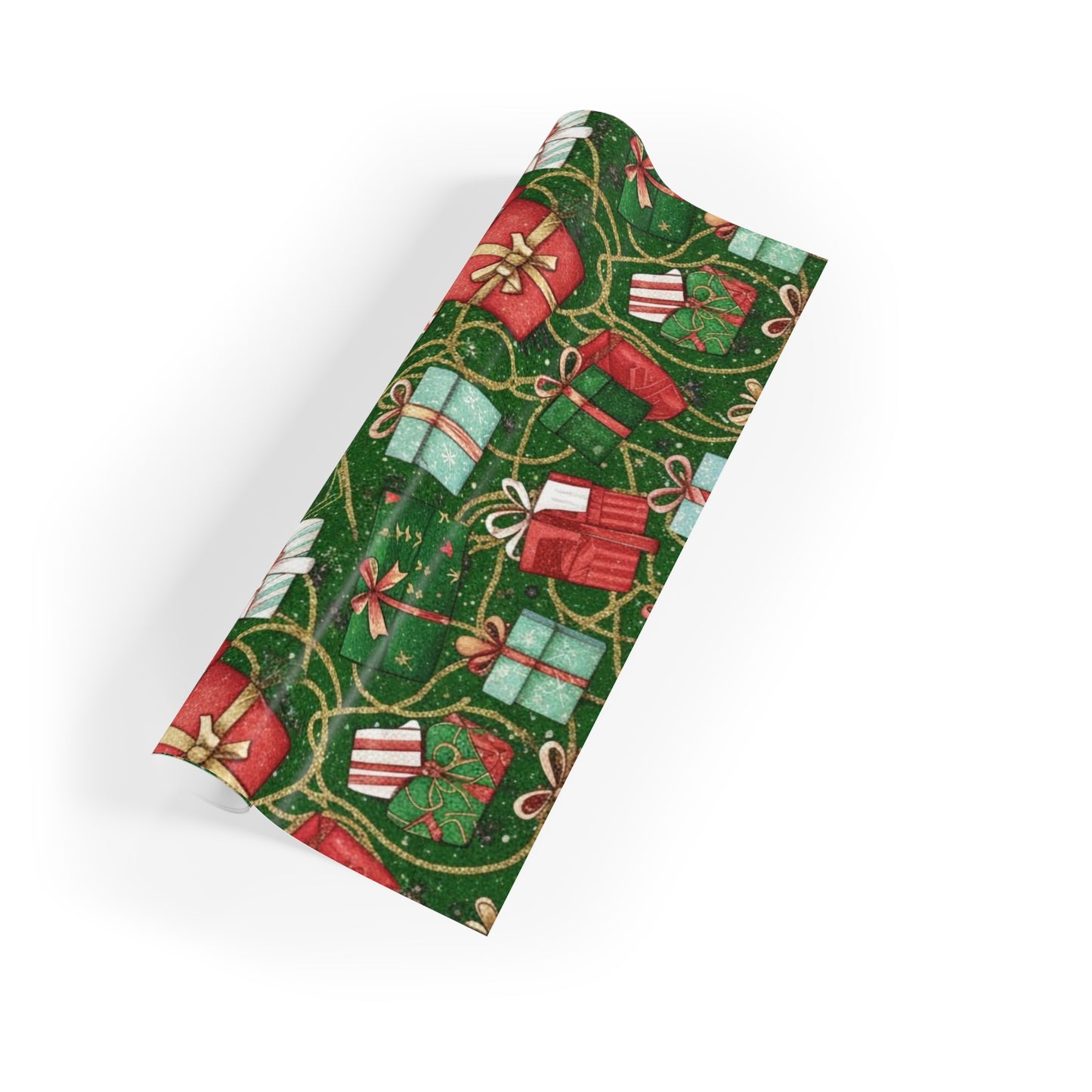 Holiday Gift Wrapping Paper Roll - Festive Presents Design