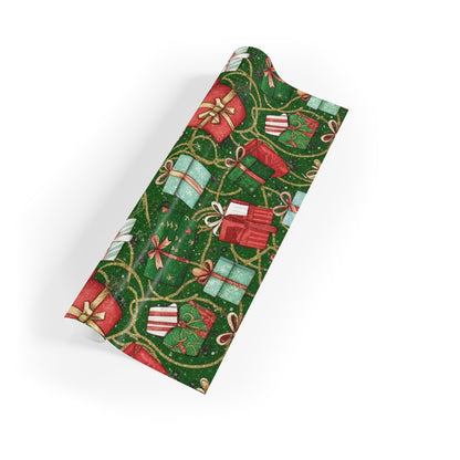 Holiday Gift Wrapping Paper Roll - Festive Presents Design