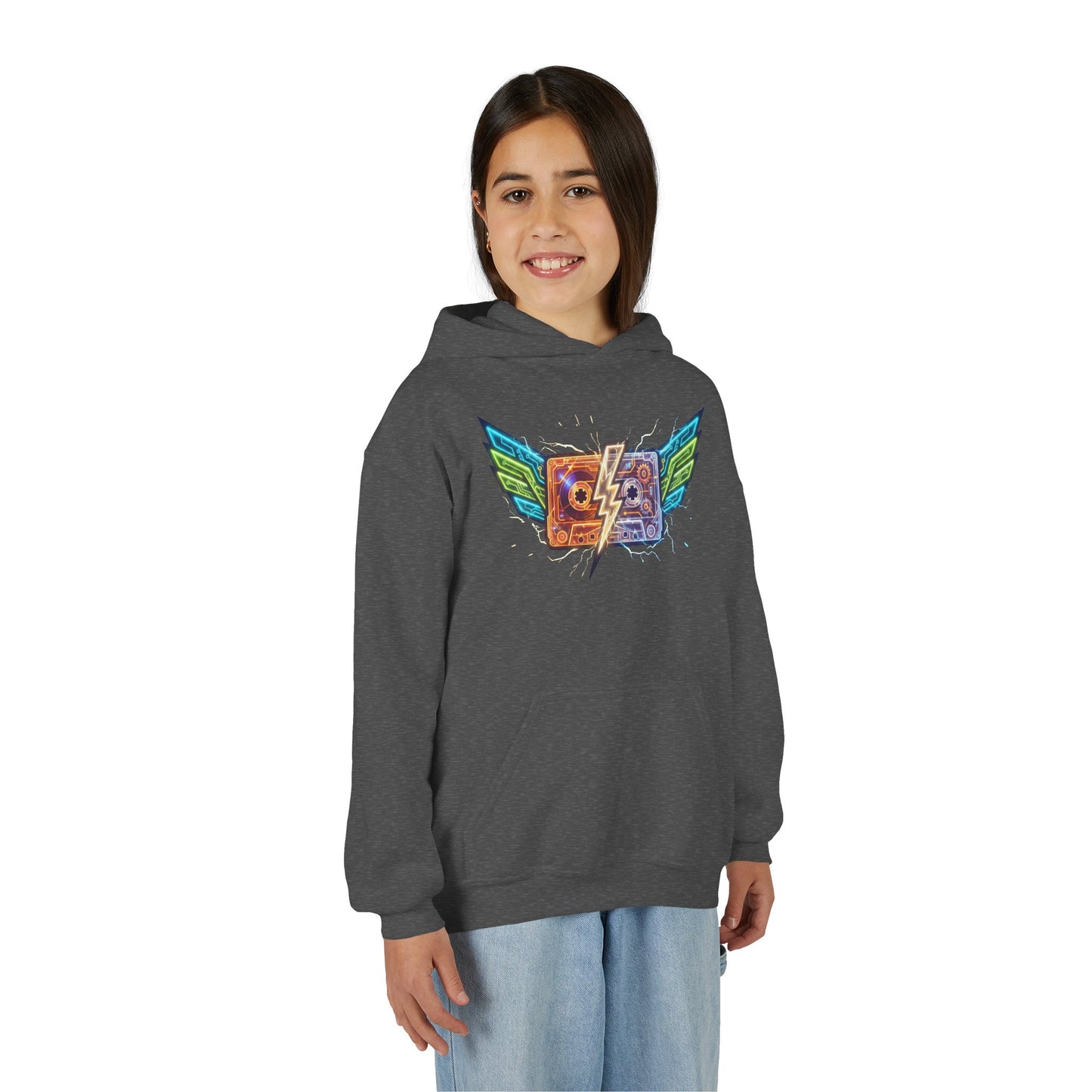 Youth Retro Cassette Wings Hoodie
