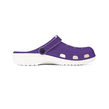 Purple EVA Foam Clogs — Lightweight Slip-On Garden & Beach Shoes