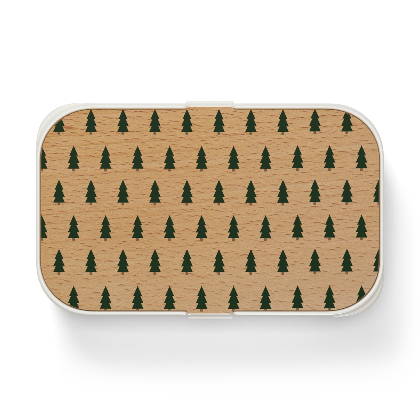 Christmas holiday Bento Lunch Box with Pine Tree Design