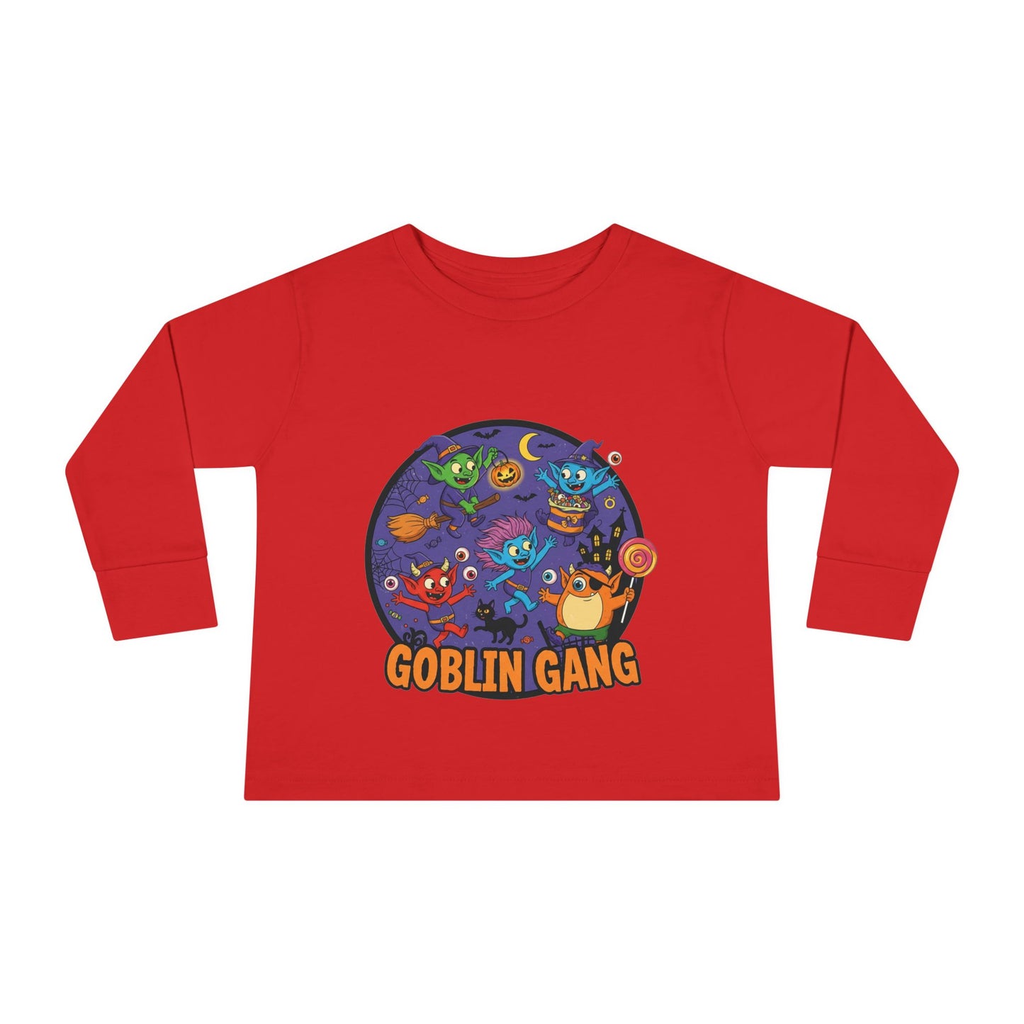 Goblin Gang Toddler Long Sleeve Tee - Fun Kids Shirt, Halloween Outfit, Birthday Gift, Playtime Apparel, Cute Toddler Fashion
