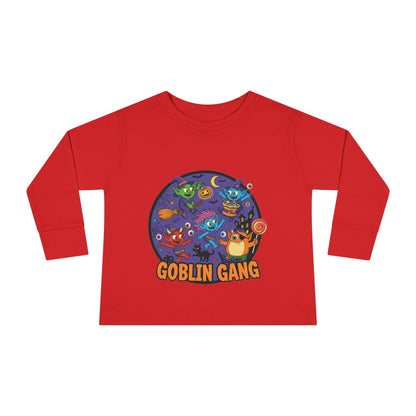 Goblin Gang Toddler Long Sleeve Tee - Fun Kids Shirt, Halloween Outfit, Birthday Gift, Playtime Apparel, Cute Toddler Fashion
