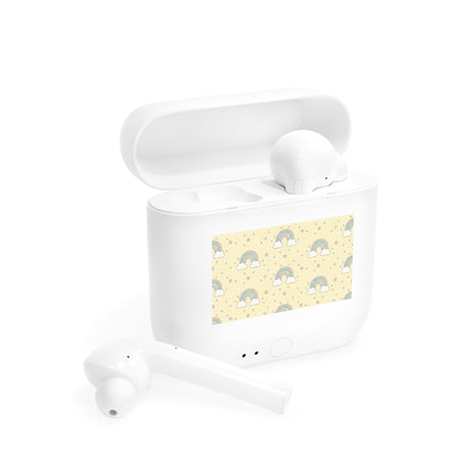 Wireless Earbuds Case — Pastel Rainbow Pattern Charging Case