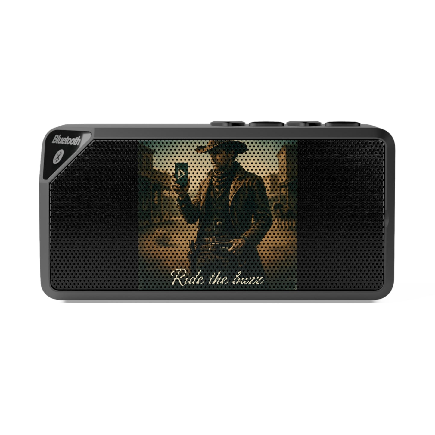 Vintage Cowboy Bluetooth Speaker — 'Ride the Range' Retro Western Design