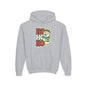 Youth kids Christmas Hoodie - 'HO HO HO' Snowman Holiday Sweatshirt