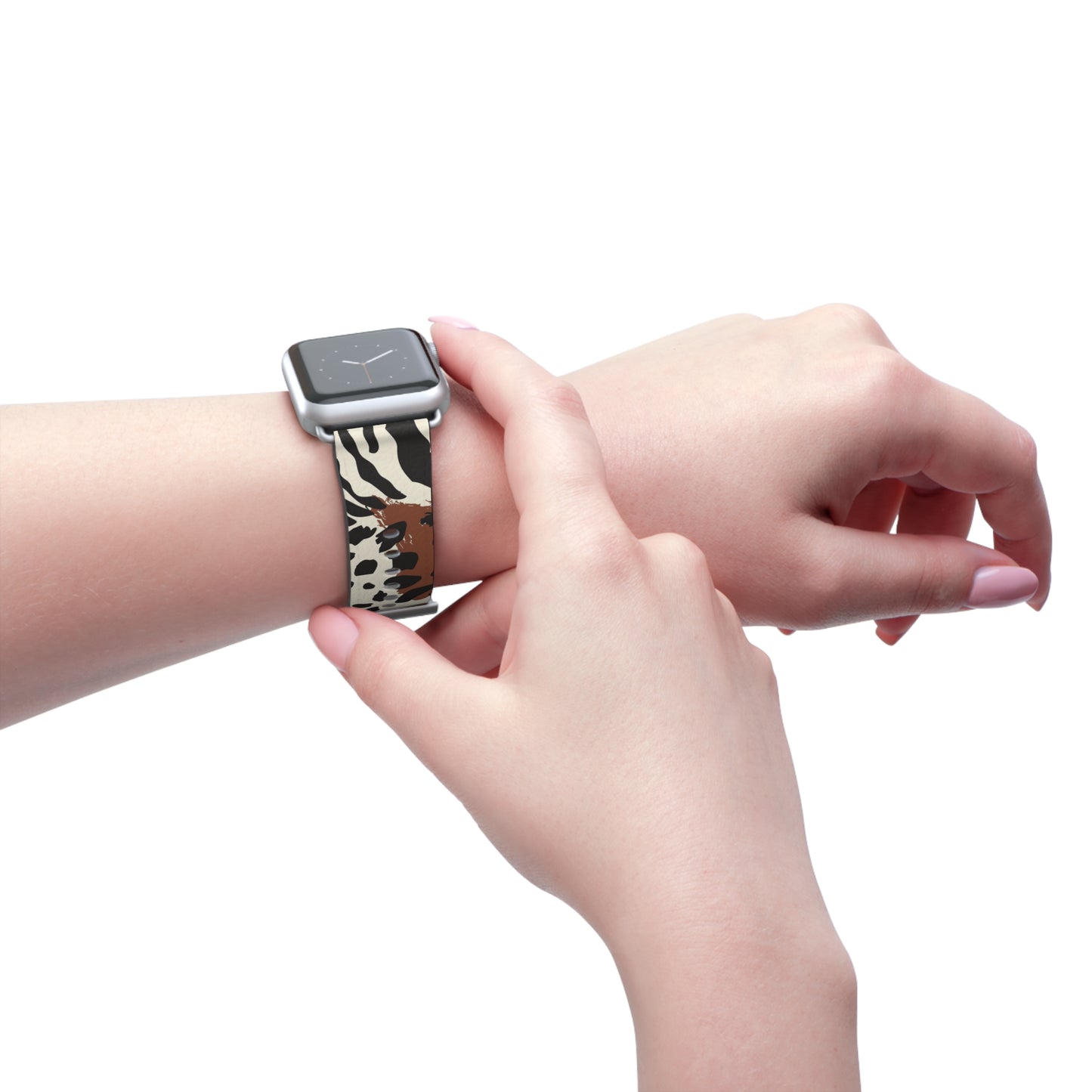 Wildlife Print Watch Band - Trendy and Stylish Accessory for Animal Lovers