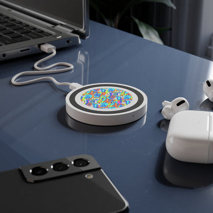 Wireless Charging Pad — Colorful Geometric Pattern Qi Charger (free shipping)