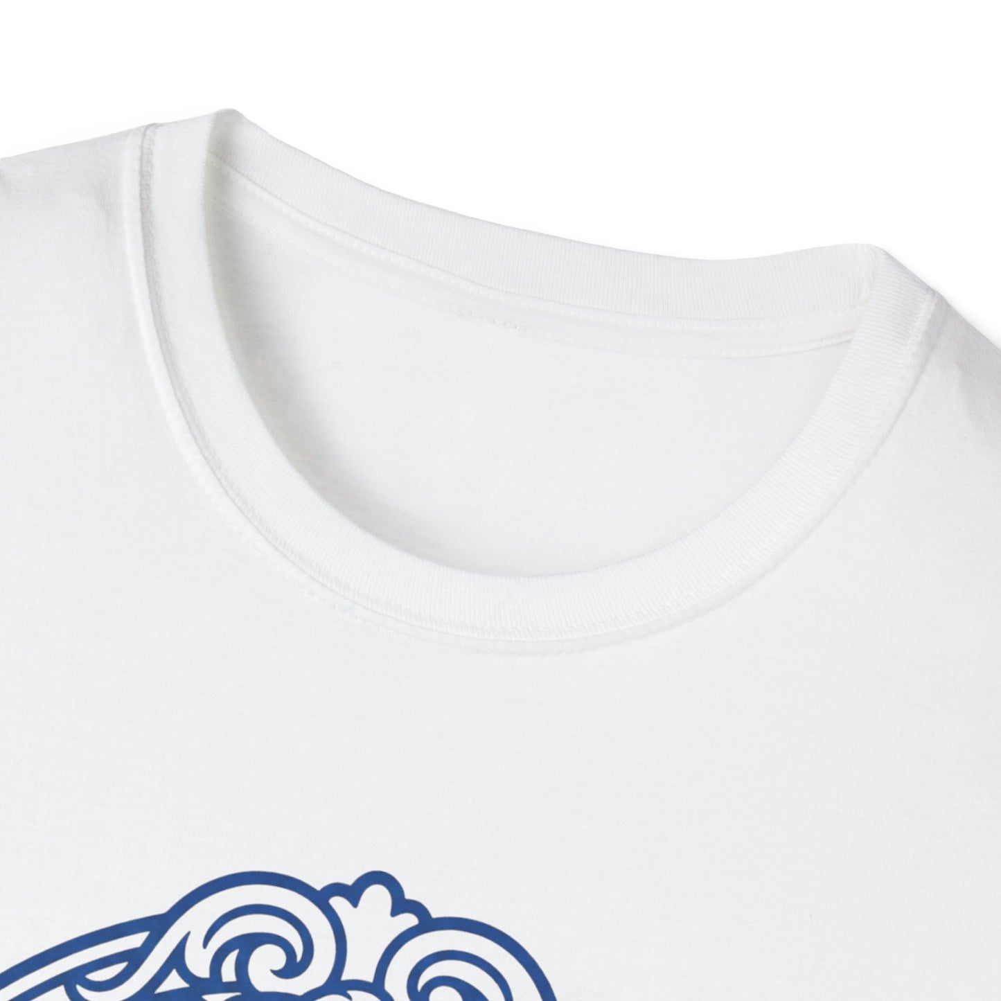 Rococo Smartphone Toile - Captain & First Mate Nautical Crew T-Shirt — Vintage Ship Wheel Illustration