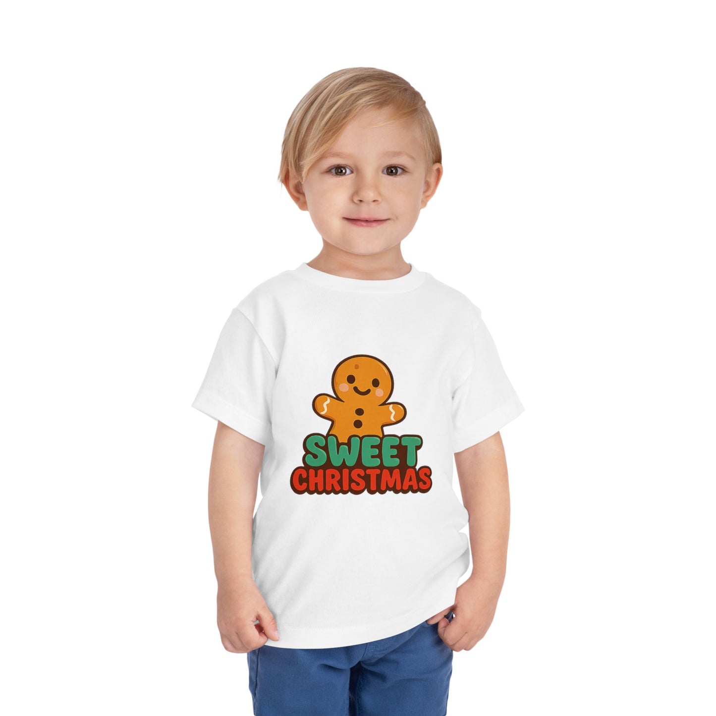 Sweet Christmas Toddler Tee — Gingerbread Kids Holiday Shirt