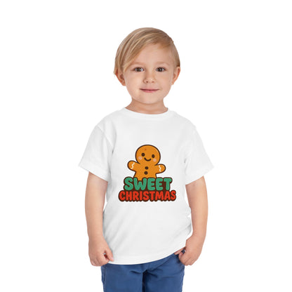 Sweet Christmas Toddler Tee — Gingerbread Kids Holiday Shirt