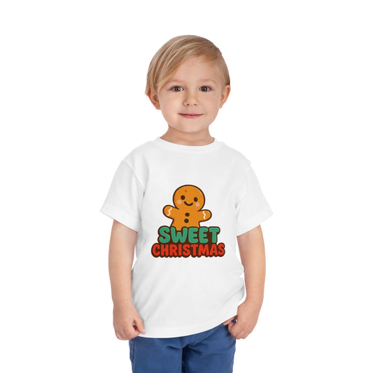 Sweet Christmas Toddler Tee — Gingerbread Kids Holiday Shirt