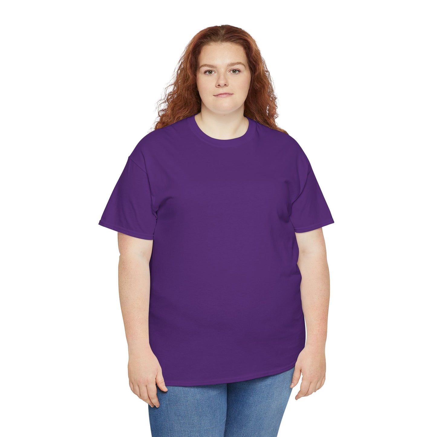Women’s Vibrant Purple Heavy Cotton Tee - Comfortable Casual Wear