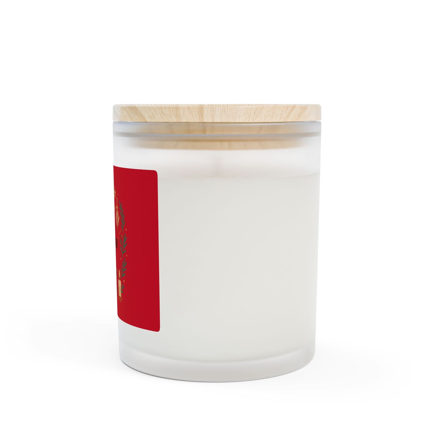 Let It Snow holiday candle collection, Frosted Glass Candle — 11oz Holiday Scented Candle