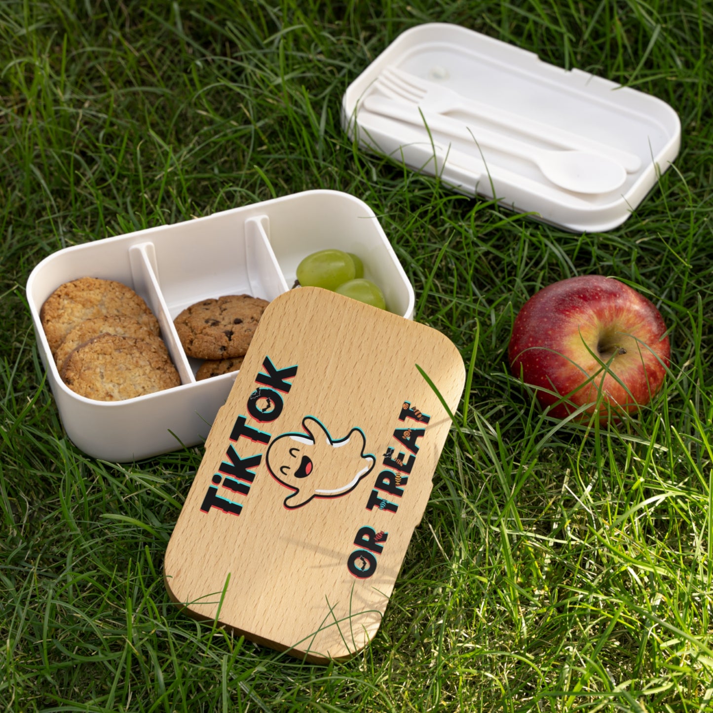 TikTok Halloween Inspired Bento Lunch Box - Perfect for Treats & Halloween Fun