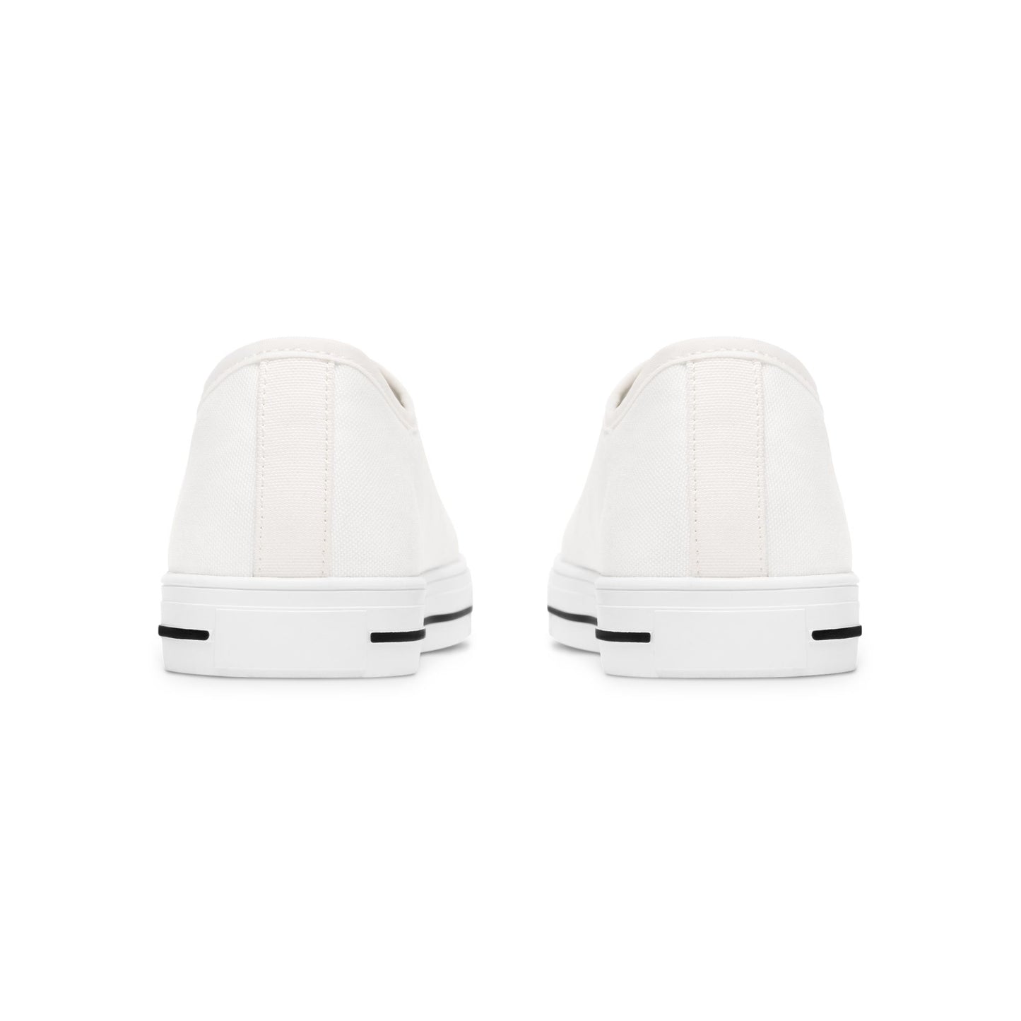 Classic White Low-Top Sneakers — Women’s Casual Canvas Shoes