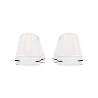 Classic White Low-Top Sneakers — Women’s Casual Canvas Shoes