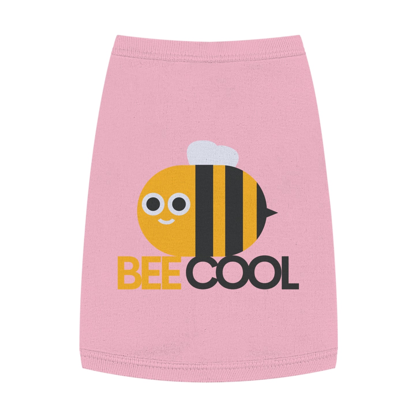 Bee Cool Pet Tank Top — Cute Yellow Bee Dog Shirt