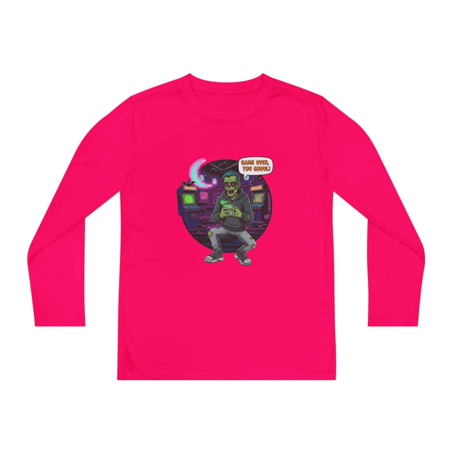 Youth girls Long Sleeve Tee, Gamer Shirt, Kids Graphic Tee, Halloween Costume Top, Fun Kids Apparel, Birthday Gift for Boys