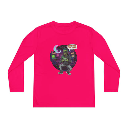 Youth girls Long Sleeve Tee, Gamer Shirt, Kids Graphic Tee, Halloween Costume Top, Fun Kids Apparel, Birthday Gift for Boys
